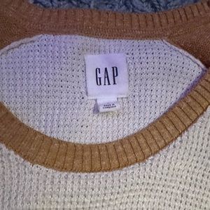 Gap Men’s L Knitted Brown and White Sweatshirt